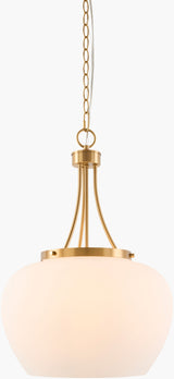 Yueva Iron Pendant Light, Electroplated Metallic Brass (YUEV-014)