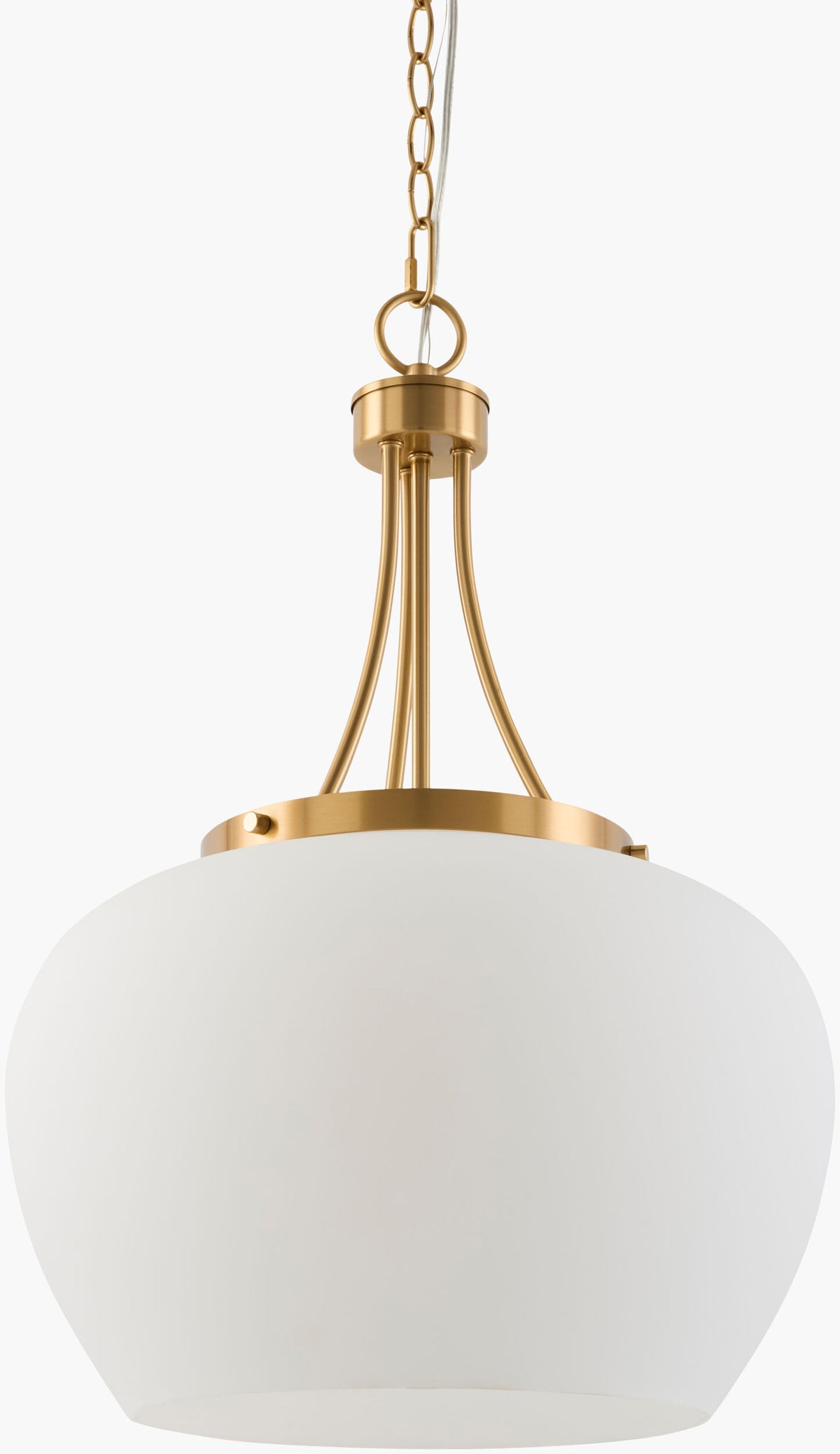 Yueva Iron Pendant Light, Electroplated Metallic Brass (YUEV-014)