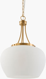 Yueva Iron Pendant Light, Electroplated Metallic Brass (YUEV-014)