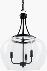 Yueva Iron Pendant Light, Powder Coated Black (YUEV-015)