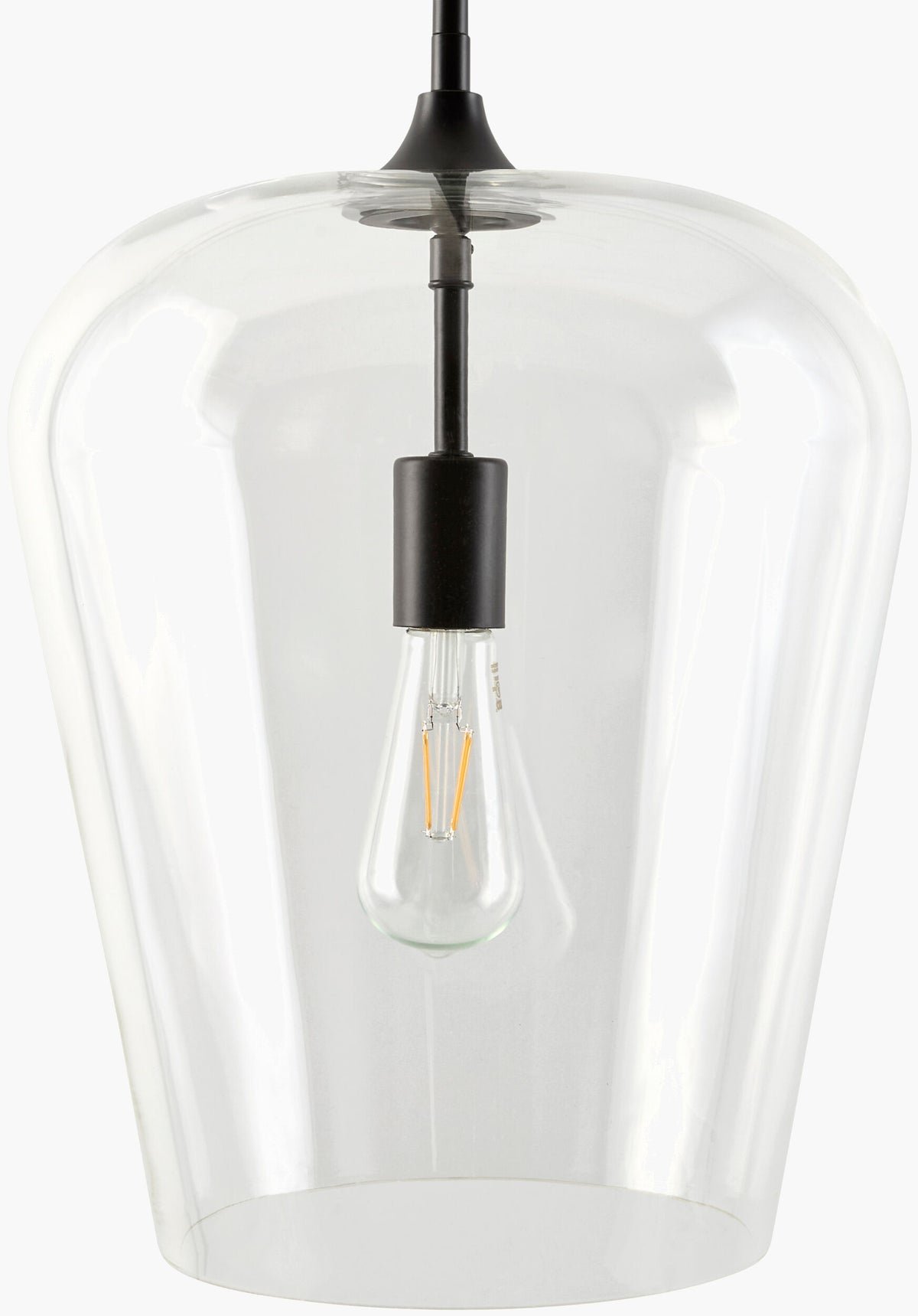 Yueva Iron Pendant Light, Powder Coated Black (YUEV-027)