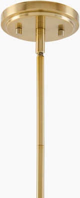 Yueva Iron Pendant Light, Electroplated Metallic Brass (YUEV-028)