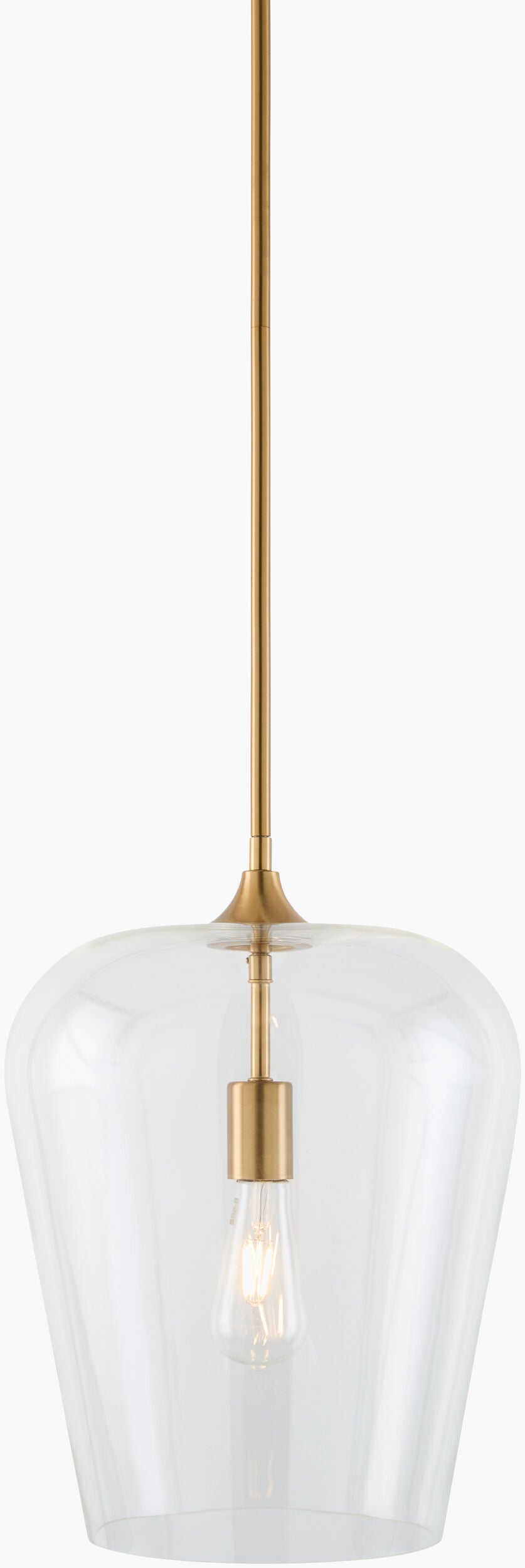 Yueva Iron Pendant Light, Electroplated Metallic Brass (YUEV-028)