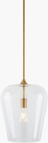 Yueva Iron Pendant Light, Electroplated Metallic Brass (YUEV-028)