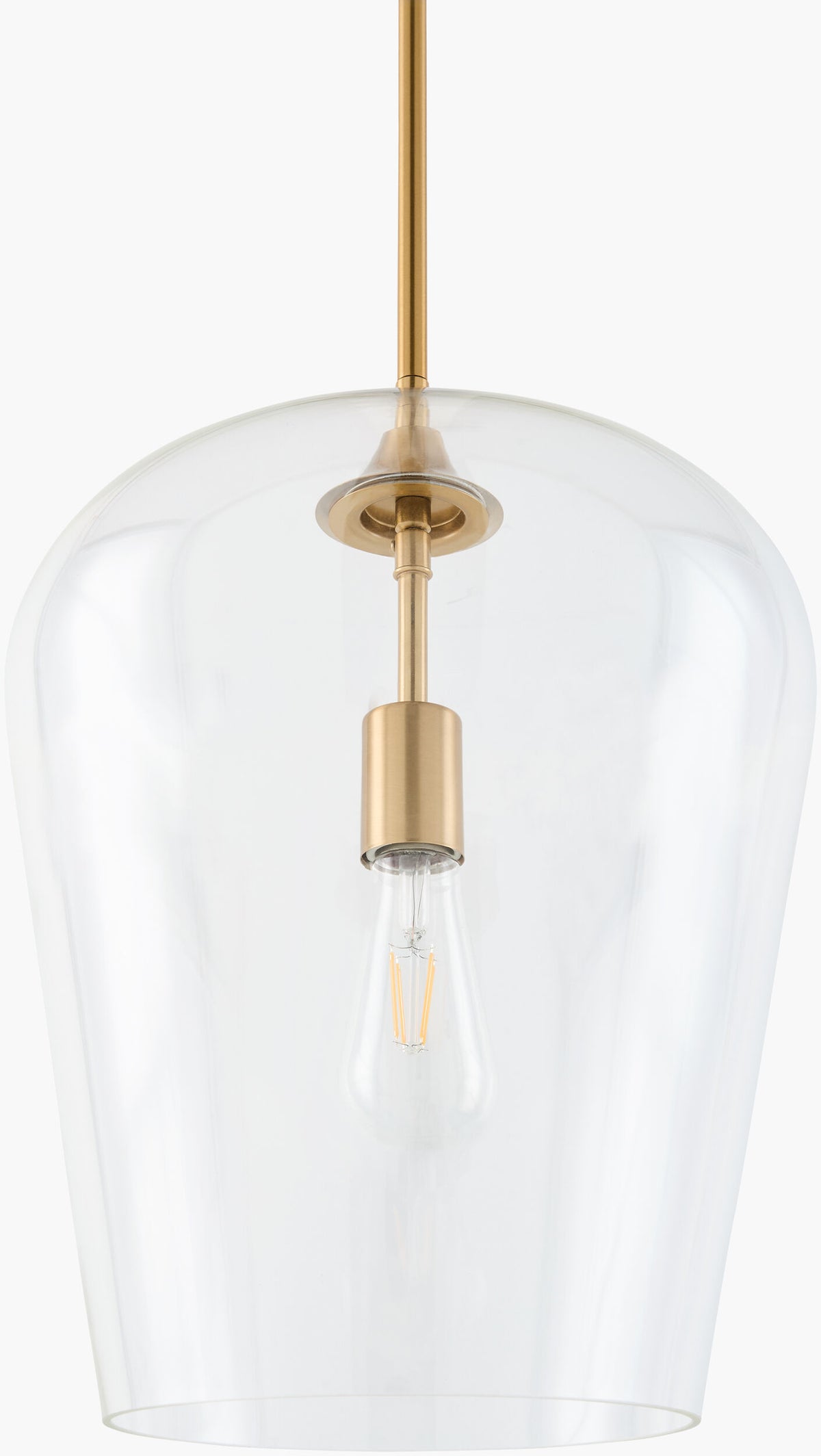 Yueva Iron Pendant Light, Electroplated Metallic Brass (YUEV-028)
