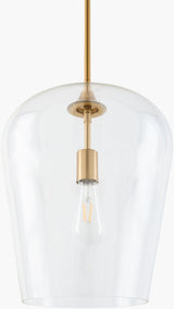 Yueva Iron Pendant Light, Electroplated Metallic Brass (YUEV-028)