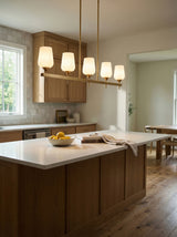 Yueva Iron Chandelier, Electroplated Metallic Brass (YUEV-050)
