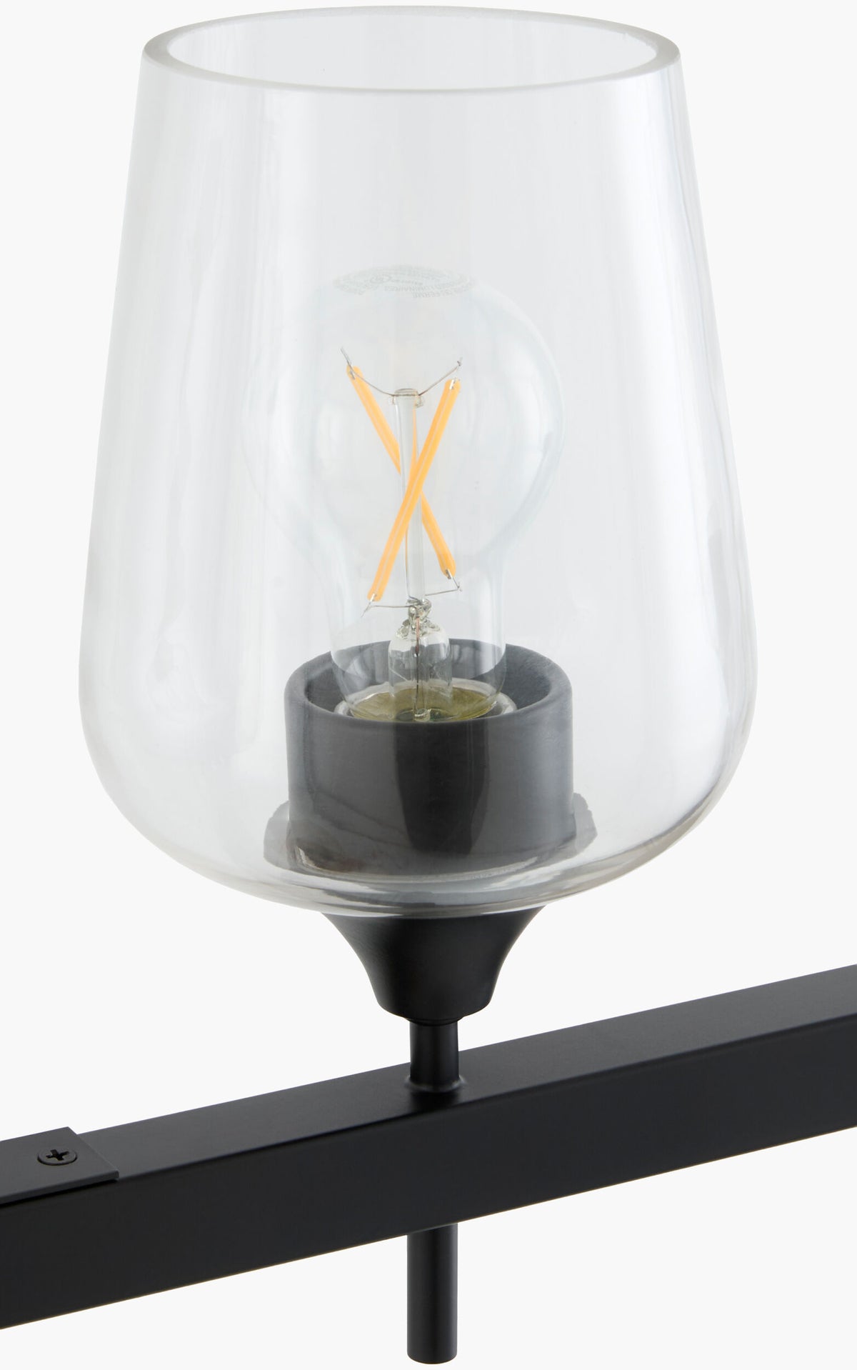 Yueva Iron Chandelier, Powder Coated Black (YUEV-051)