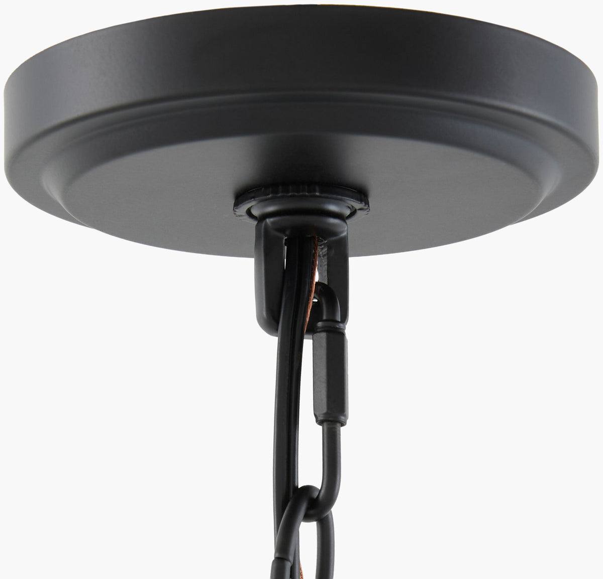 Yueva Iron Chandelier, Powder Coated Black (YUEV-055)
