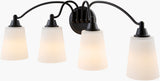 Yueva 9" Iron Wall Sconce, Powder Coated Black (YUEV-063)