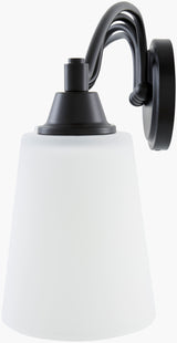 Yueva 9" Iron Wall Sconce, Powder Coated Black (YUEV-063)