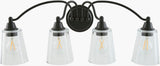Yueva 9" Iron Wall Sconce, Powder Coated Black