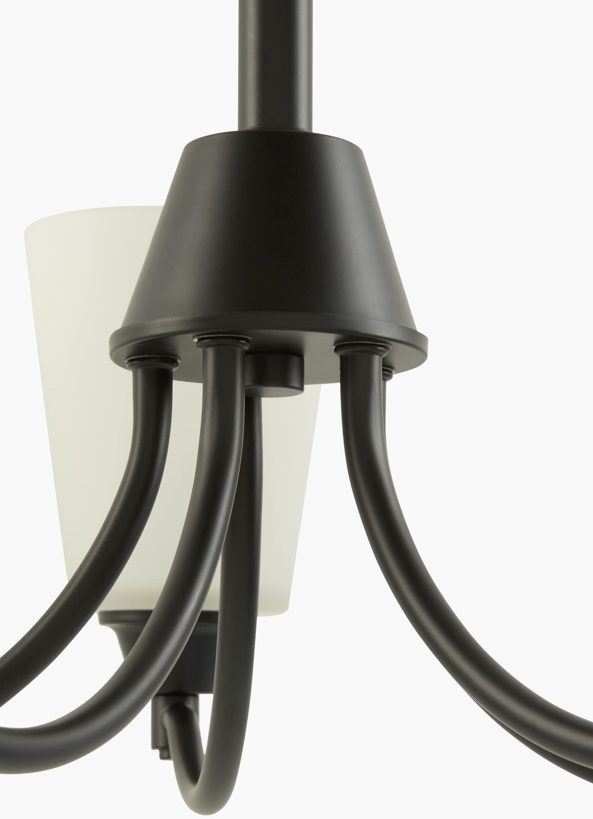 Yueva Iron Chandelier, Powder Coated Black (YUEV-077)