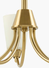 Yueva Iron Chandelier, Electroplated Metallic Brass (YUEV-078)
