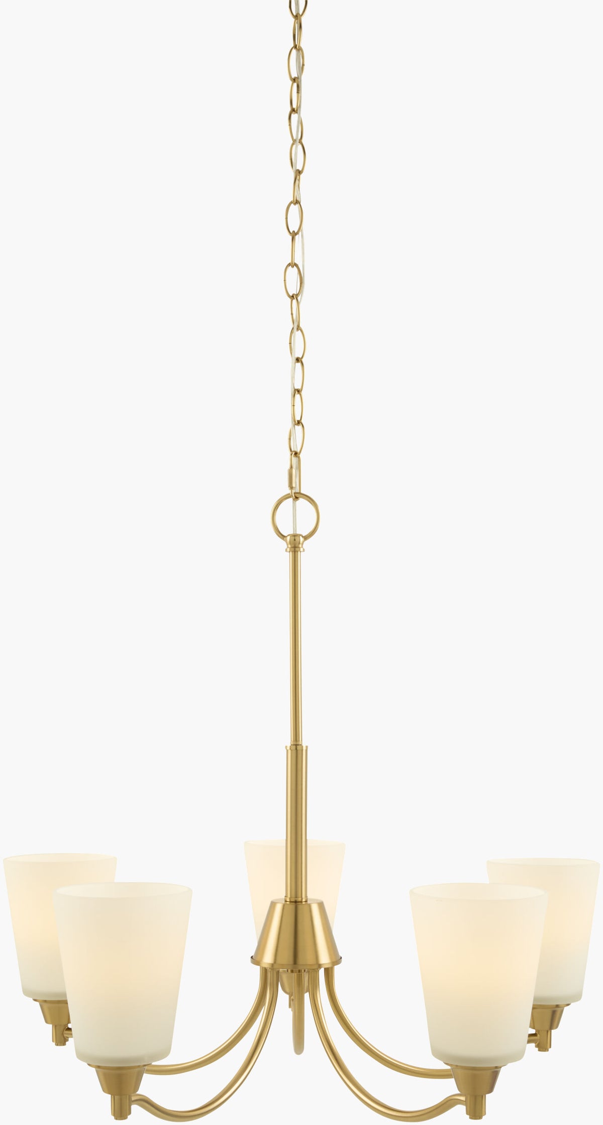 Yueva Iron Chandelier, Electroplated Metallic Brass (YUEV-078)