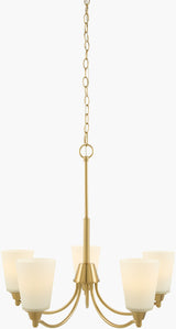 Yueva Iron Chandelier, Electroplated Metallic Brass (YUEV-078)