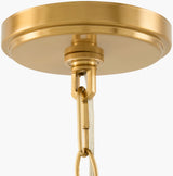 Yueva Iron Chandelier, Electroplated Metallic Brass (YUEV-080)