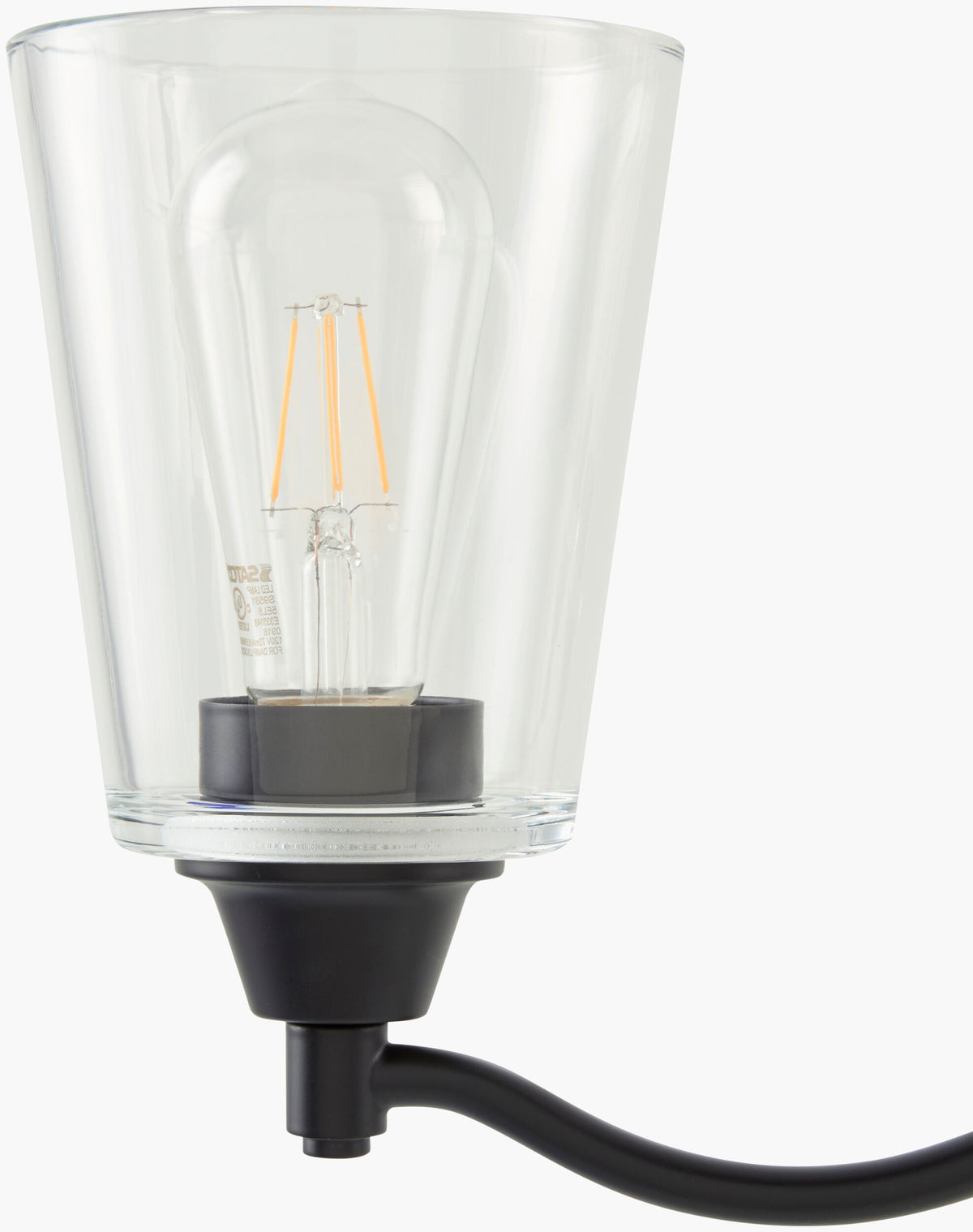 Yueva Iron Chandelier, Powder Coated Black (YUEV-083)