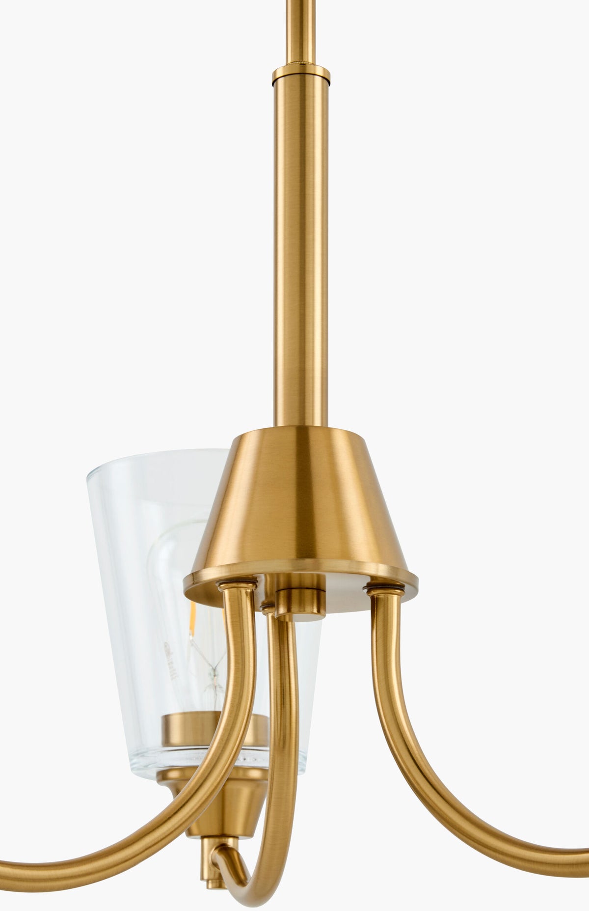 Yueva Iron Chandelier, Electroplated Metallic Brass (YUEV-084)