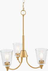 Yueva Iron Chandelier, Electroplated Metallic Brass (YUEV-084)