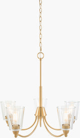 Yueva Iron Chandelier, Electroplated Metallic Brass (YUEV-086)