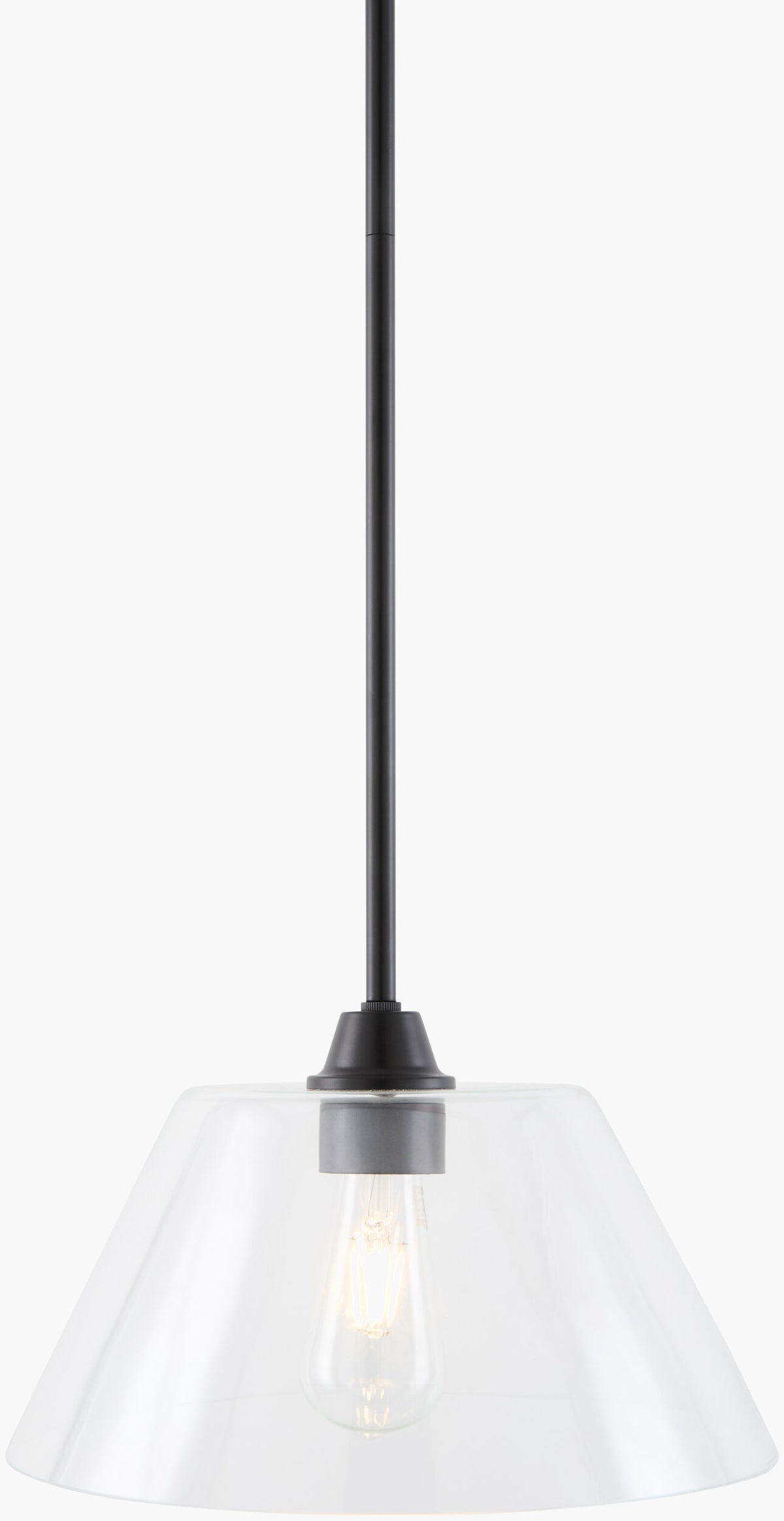 Yueva Iron Pendant Light, Powder Coated Black
