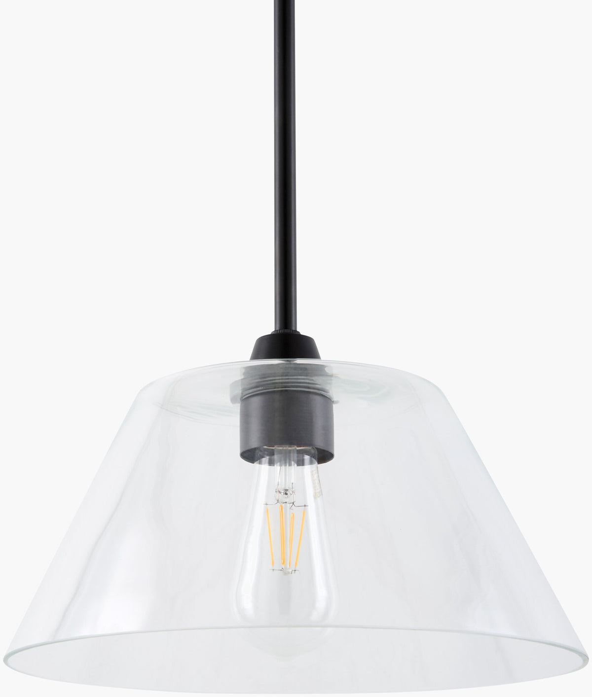 Yueva Iron Pendant Light, Powder Coated Black