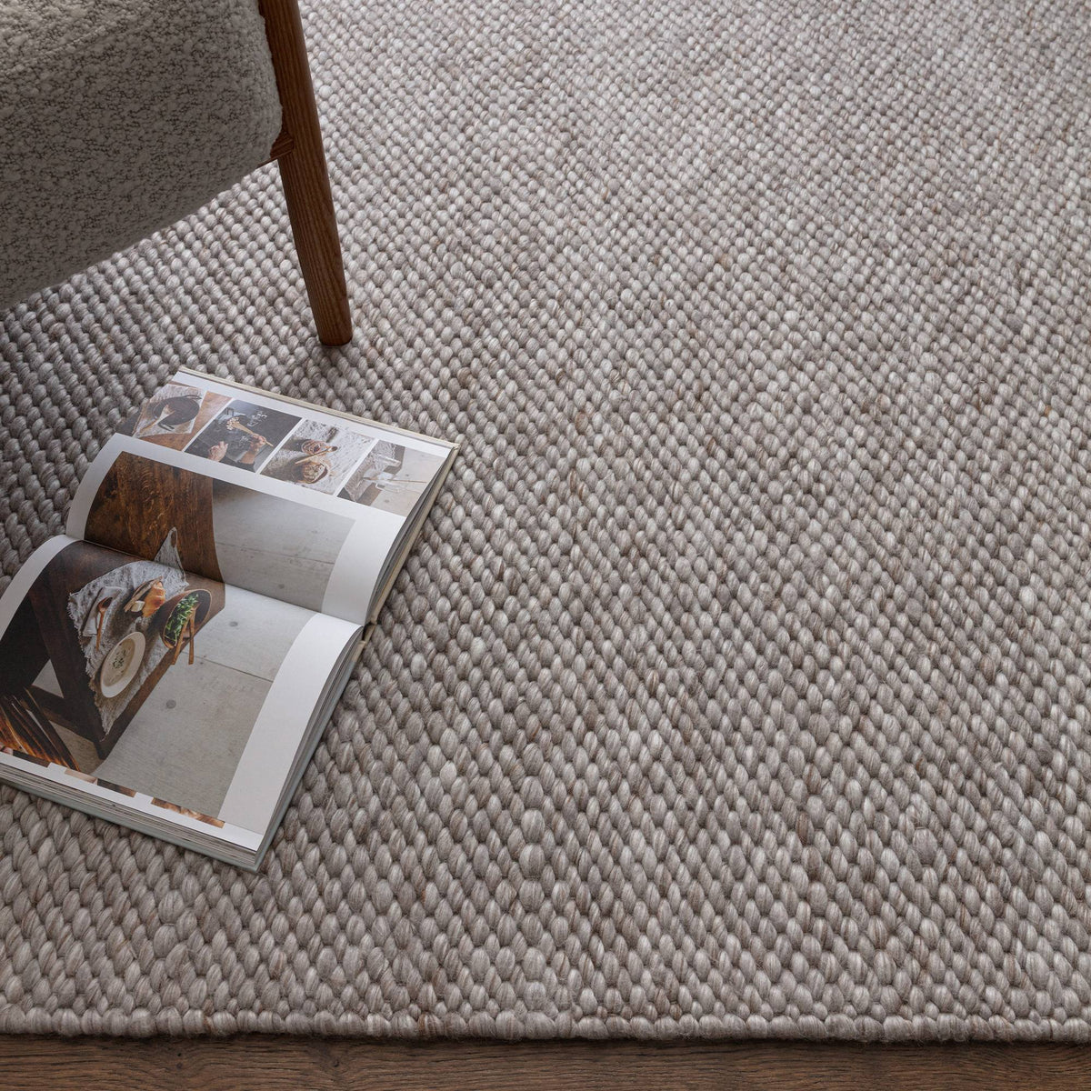 Zander Rug styled in a living room