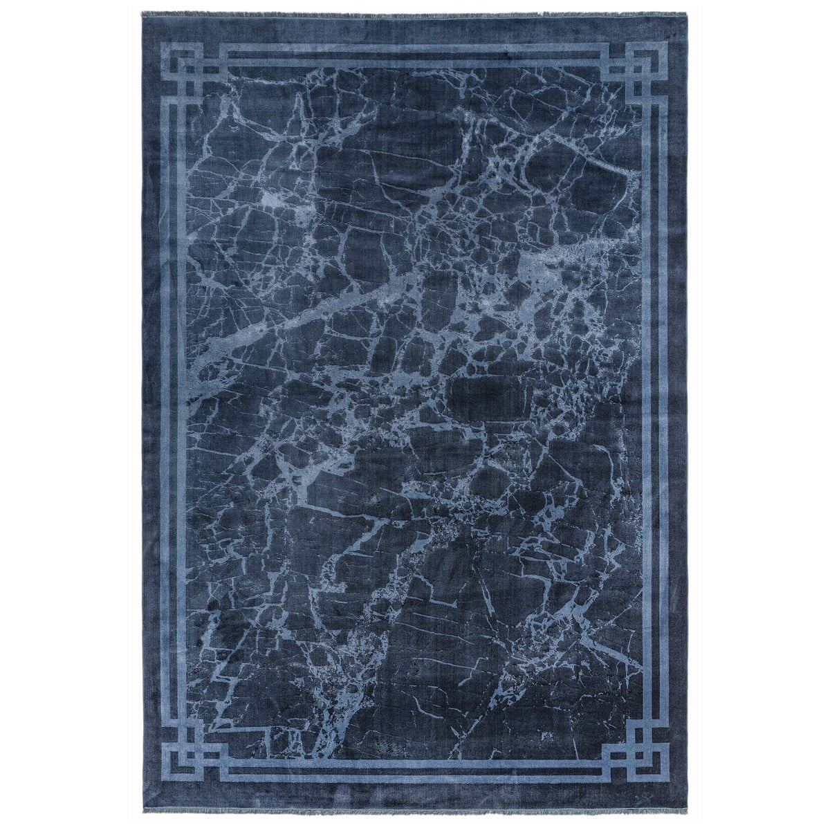 Zehraya Rug - ZE02 Ink Blue Border