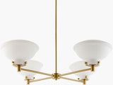 Zafira Iron Chandelier, Electroplated Metallic Brass