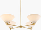 Zafira Iron Chandelier, Electroplated Metallic Brass