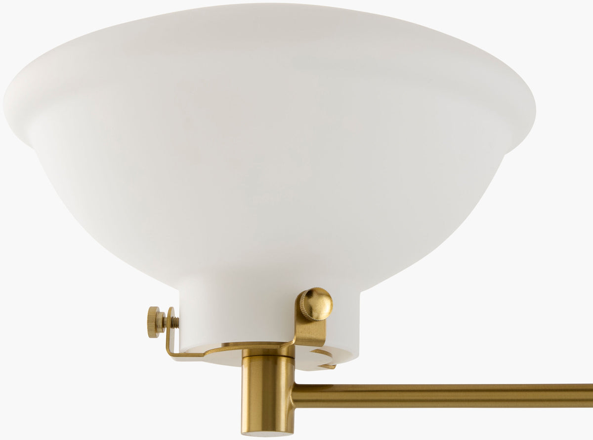 Zafira Iron Chandelier, Electroplated Metallic Brass