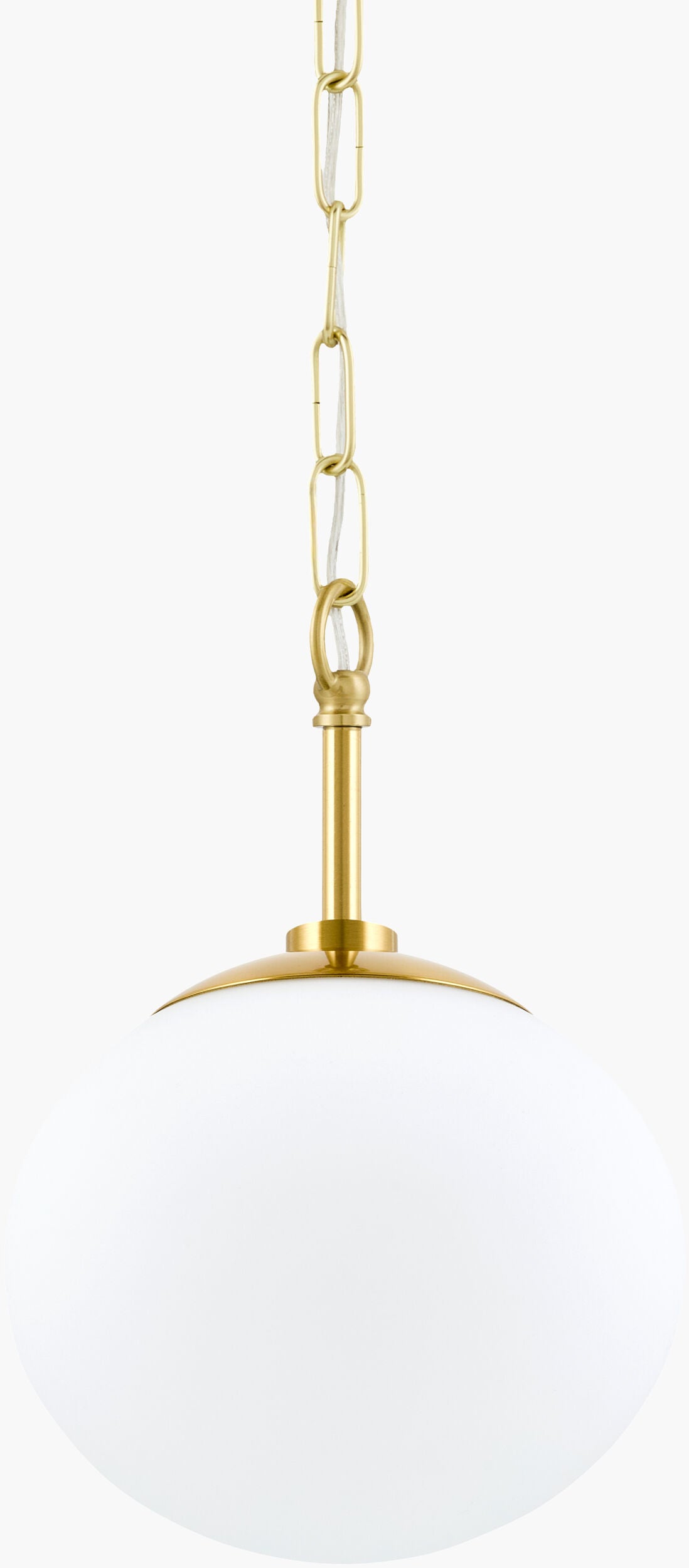 Zariene Iron Pendant Light, Plated Metallic Brass