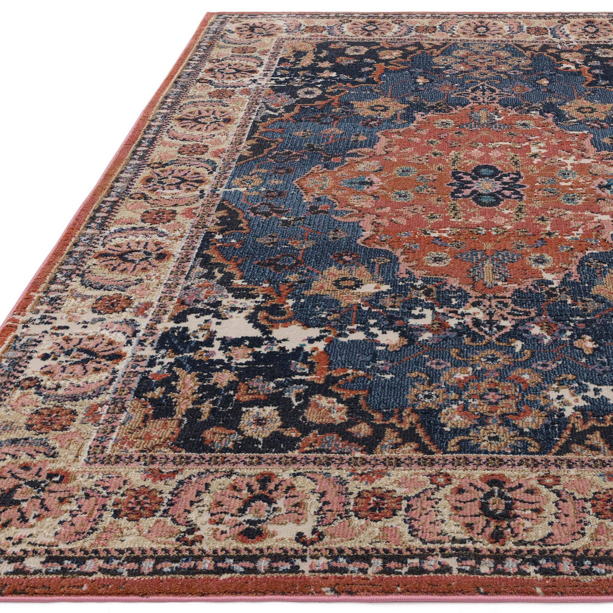 Zola Rug styled in a living room
