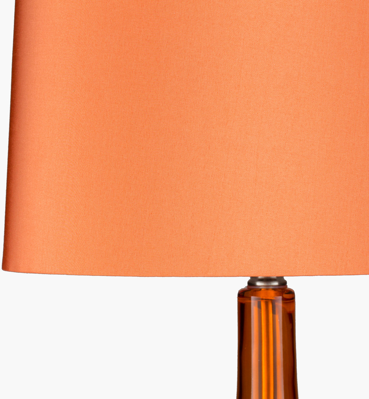 Zoey 26" Glass Table Lamp, Glazed Bright Orange
